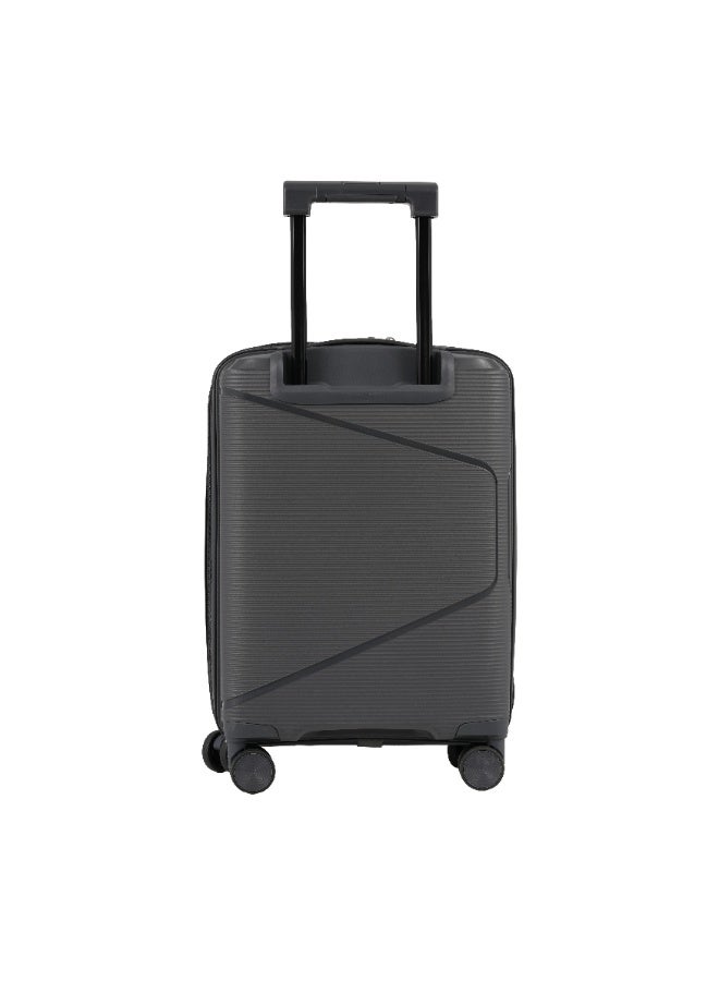 Eagle Express Cruiser Elite 20-Inch Lightweight Hybrid PP & Nylon Hard-Shell Travel Trolley – Dark Gray, 1-Year Warranty - Image 3